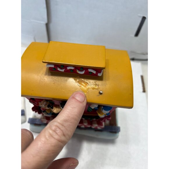 Disney Christmas 2000 train wind up music two piece set works - Picture 3 of 7